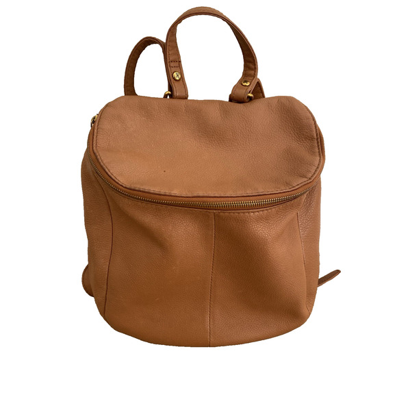 Hobo River Leather Backpack Whiskey Camel Tan Boho Cottagecore Preppy - Picture 3 of 16